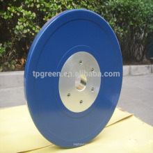 colored solid rubber power weight lifting bumper plates for sale